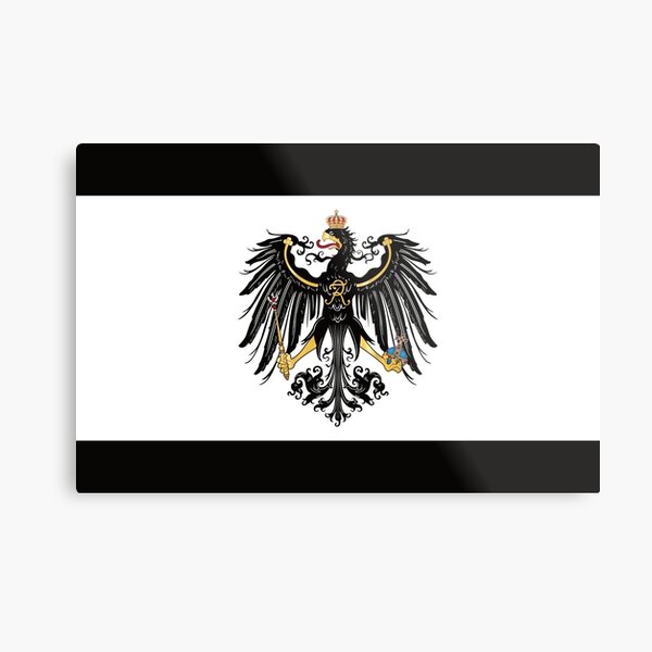 Russia flag ensign coat of arms with eagle Metal Print by Mapeti