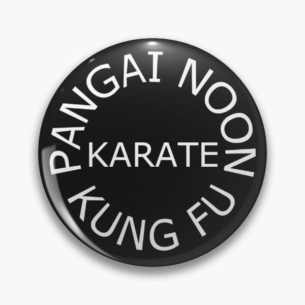 Item preview, Pangai Noon Kung Fu Karate circular logo in white designed and sold by ChaosElevator.