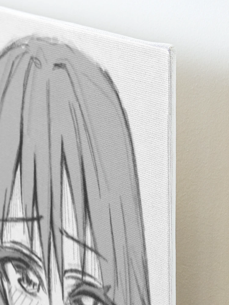 an anime girl shy cute beautiful simple Photographic Print for Sale by  NeveedahJafri