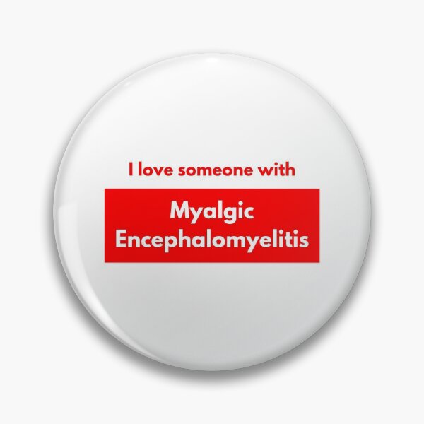 Artikelvorschau, Ich liebe jemanden mit myalgischer Enzephalomyelitis (roter Block) entworfen und verkauft von Chantelle Spies.