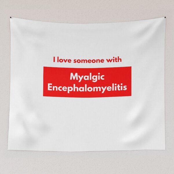 Item preview, I love someone with Myalgic Encephalomyelitis (Red Block) designed and sold by Chantelle  Spies.