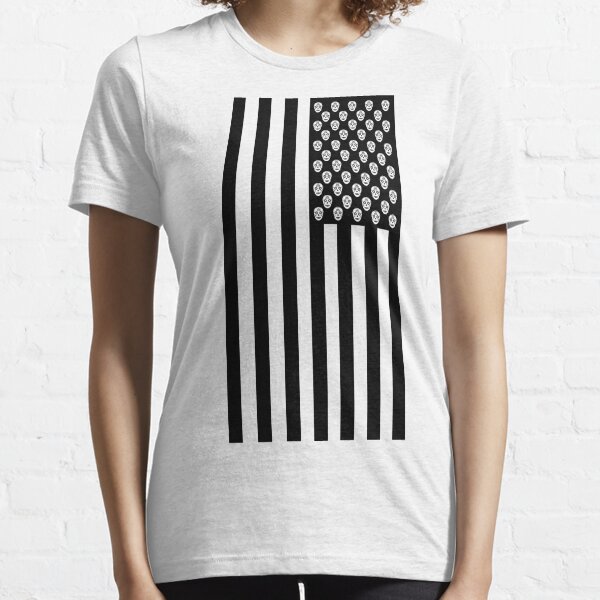 Day of the Dead American Flag Essential T-Shirt