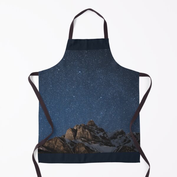 Item preview, stars in night sky with mountain landscape shot designed and sold by creative-think.