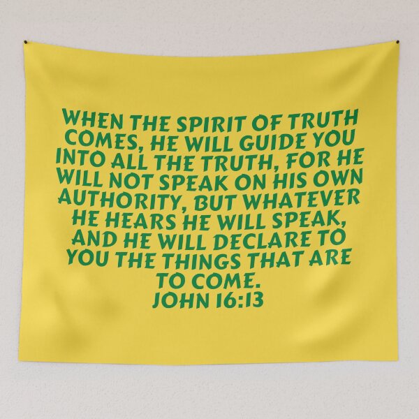 Item preview, Bible Verse John 16:13 designed and sold by Prayingwarrior.