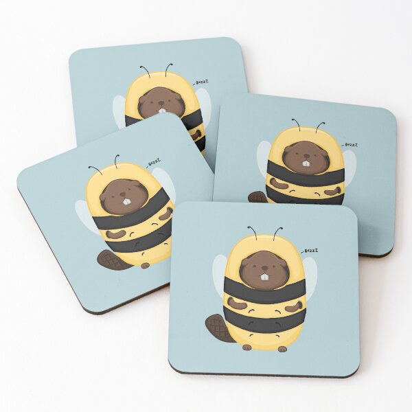 Item preview, BEEaver, Cute Wholesome Beaver in a Bee costume designed and sold by AlmightyClaire.