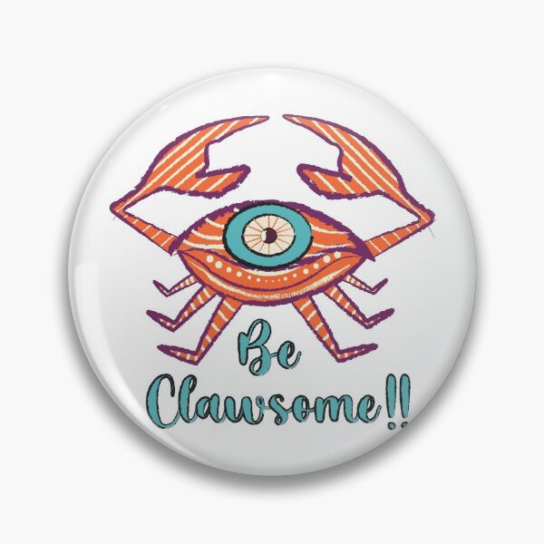 Item preview, Be Clawsome Crab Vector Art Design designed and sold by Cre8iveSkill.