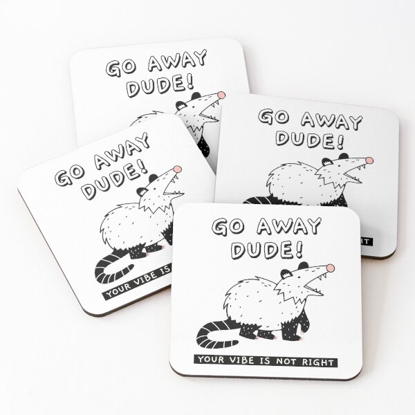 Item preview, illustrated-t-shirt-design-ma-featuring-funny-opossums  designed and sold by ambro97.