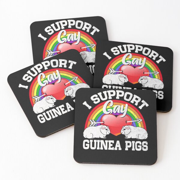 Item preview, I Support Gay Guinea Pigs LGBT Pride Shirt designed and sold by jvtee.