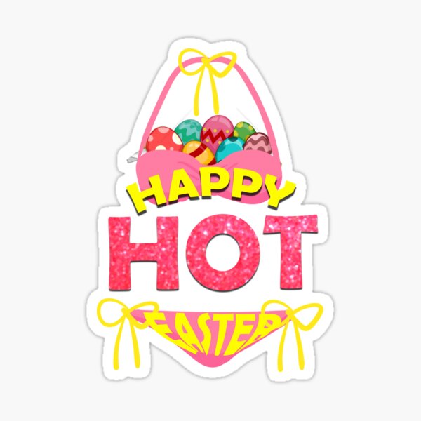 HAPPY HOT EASTER Sticker