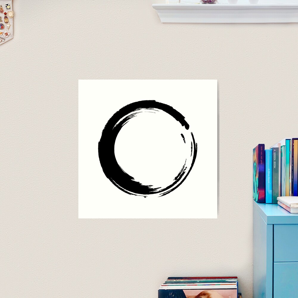 Zen Enso Circle, circle brush, Japanese Circle Canvas Print for Sale by  Tanysl