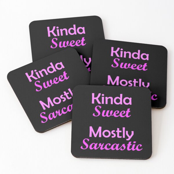 Item preview, Kinda Sweet Mostly Sarcastic Magenta designed and sold by Qestar.