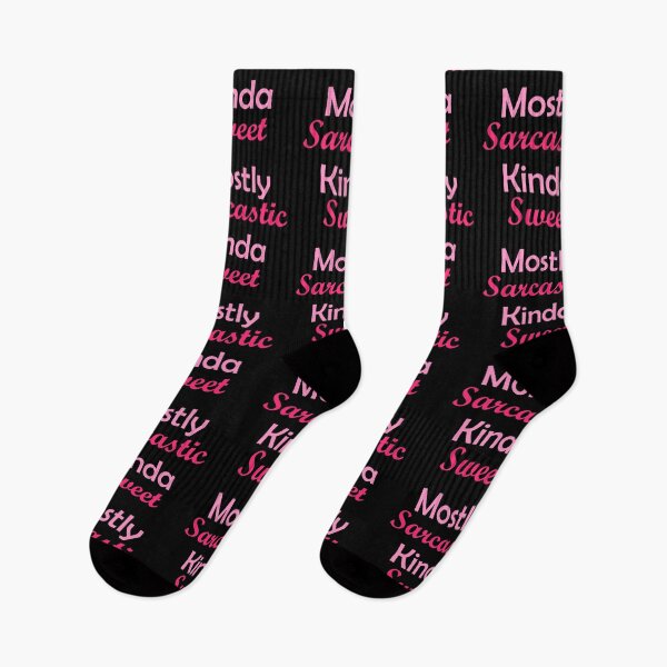 Item preview, Kinda Sweet Mostly Sarcastic Hot pink designed and sold by Qestar.