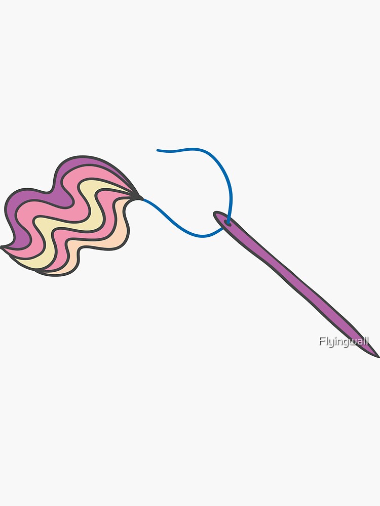 Thumbnail 3 of 3, Sticker, Magic rainbow makers gonna make - needle designed and sold by Flyingwall.