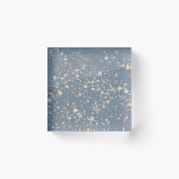 Artikelvorschau, Mettalic Blue Paint Splatter Muster entworfen und verkauft von squishyrainbow.