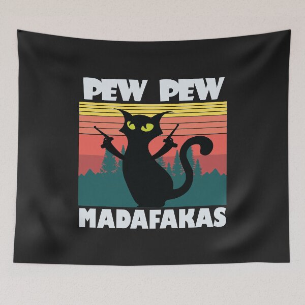 Item preview, PewPewPew Madafakas Cat designed and sold by ImBAEBAE7shop.