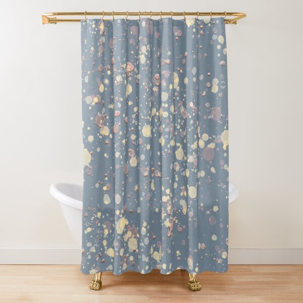 Item preview, Mettalic Blue Paint Splatter Pattern designed and sold by squishyrainbow.