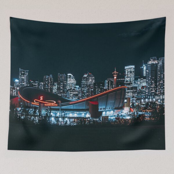 Item preview, Calgary,Alberta Skyline at Night designed and sold by Robtography.