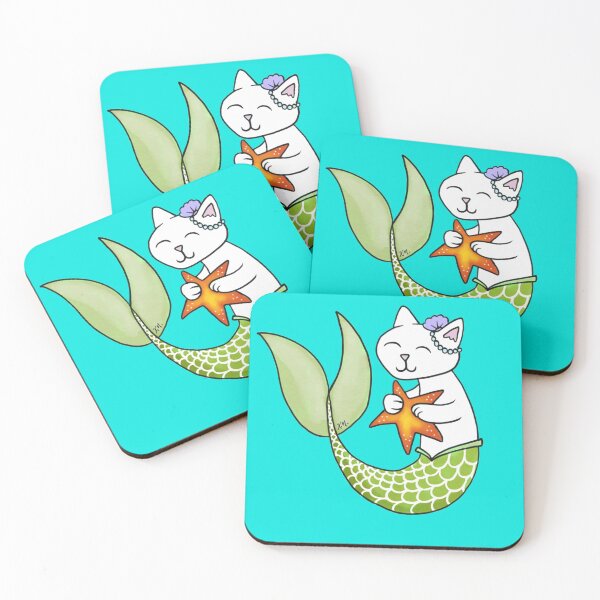 Item preview, Purr-maid with Starfish designed and sold by ArtByKarla.