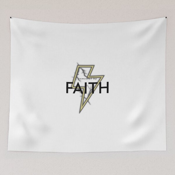 Item preview, powerful by faith black designed and sold by kyds.