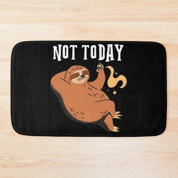 Item preview, Not today t-shirt-design-featuring-a-sloth-resting-on-a-tree-branch  designed and sold by ambro97.