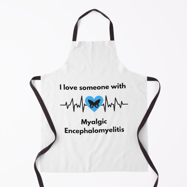 Item preview, I love someone with Myalgic Encephalomyelitis Butterfly Heartbeat (Black Text) designed and sold by Chantelle  Spies.