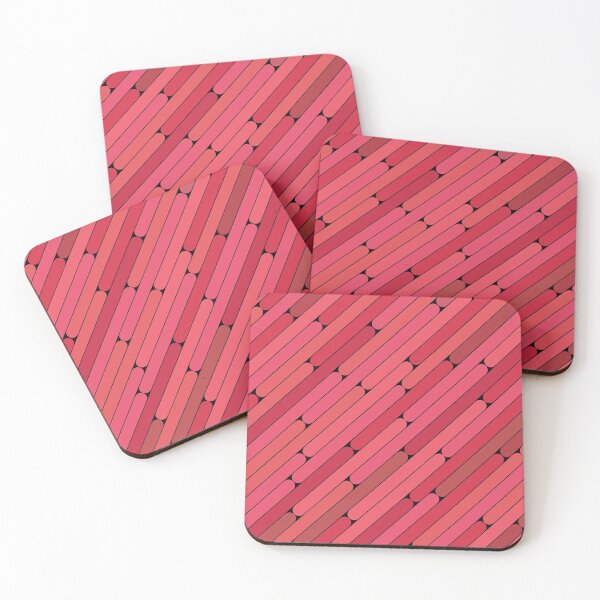 Item preview, Lychee Color Diagonal Pattern designed and sold by MagicSpread.