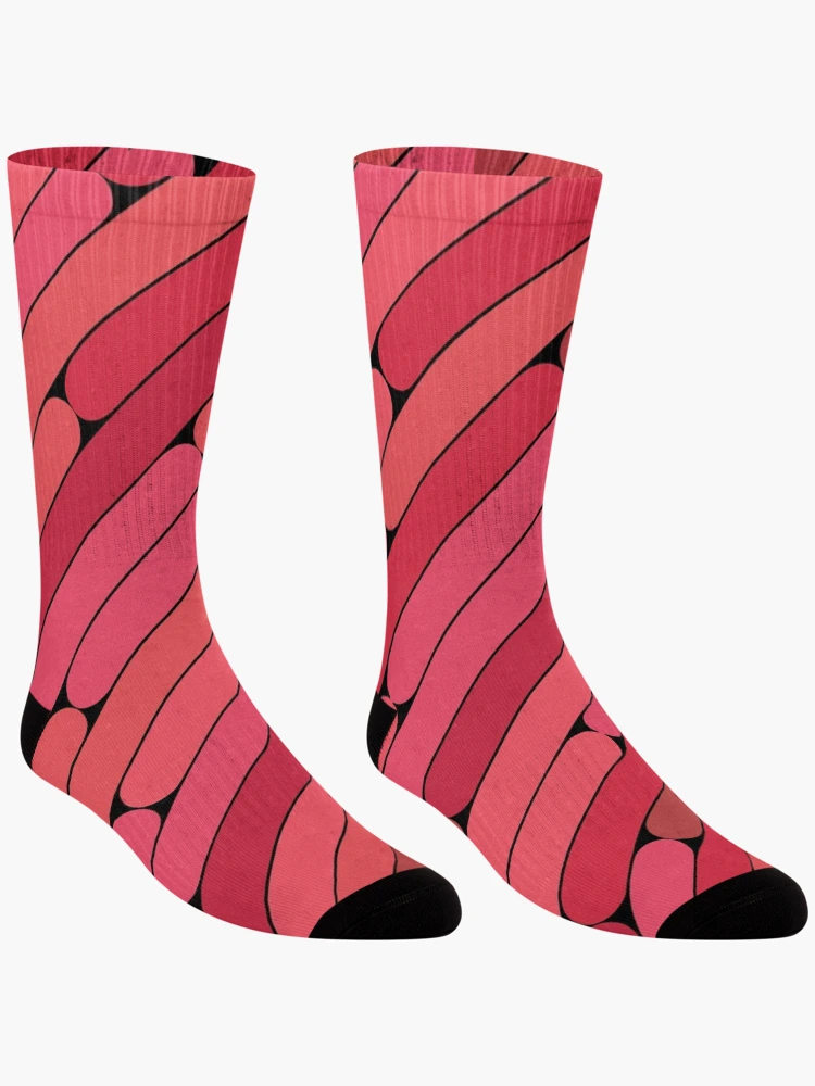 Thumbnail 3 of 5, Socks, Lychee Color Diagonal Pattern designed and sold by MagicSpread.