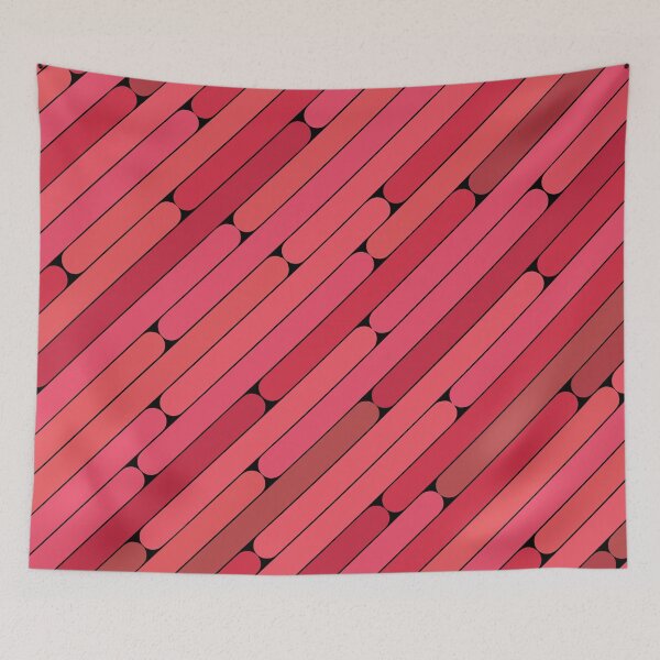 Item preview, Lychee Color Diagonal Pattern designed and sold by MagicSpread.