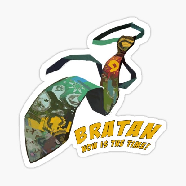 Disco Elysium Horrific Necktie Bratan Sticker