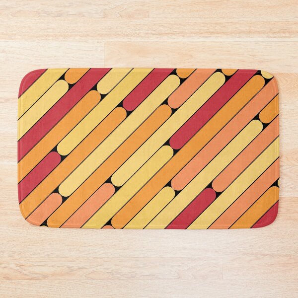 Item preview, Nectarine Color Diagonal Pattern designed and sold by MagicSpread.