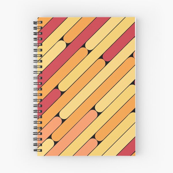 Item preview, Nectarine Color Diagonal Pattern designed and sold by MagicSpread.