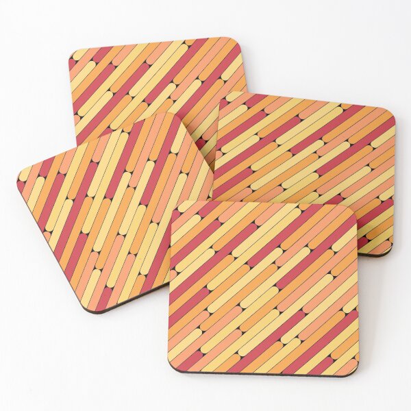 Item preview, Nectarine Color Diagonal Pattern designed and sold by MagicSpread.