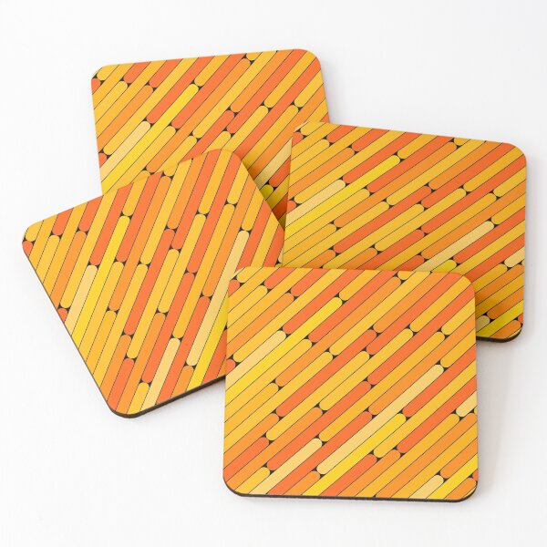 Item preview, Orange Color Diagonal Pattern designed and sold by MagicSpread.