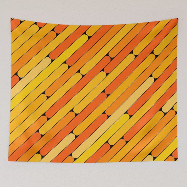 Item preview, Orange Color Diagonal Pattern designed and sold by MagicSpread.