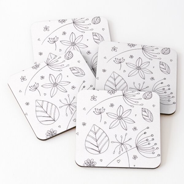 Item preview, Florals in white designed and sold by BlueTulip20.