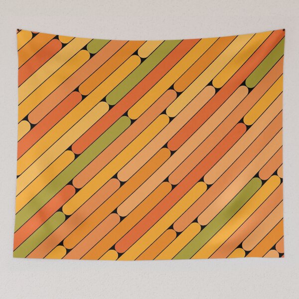 Item preview, Papaya Color Diagonal Pattern designed and sold by MagicSpread.