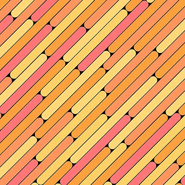 Artwork thumbnail, Peach Color Diagonal Pattern by MagicSpread