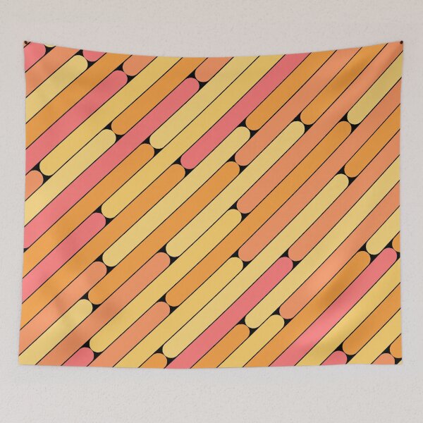 Item preview, Peach Color Diagonal Pattern designed and sold by MagicSpread.