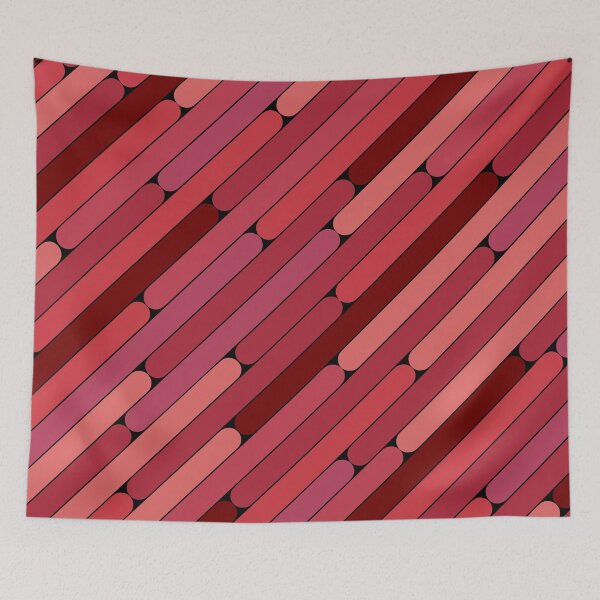 Item preview, Pomegranate Color Diagonal Pattern designed and sold by MagicSpread.