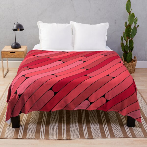 Item preview, Raspberry Color Diagonal Pattern designed and sold by MagicSpread.