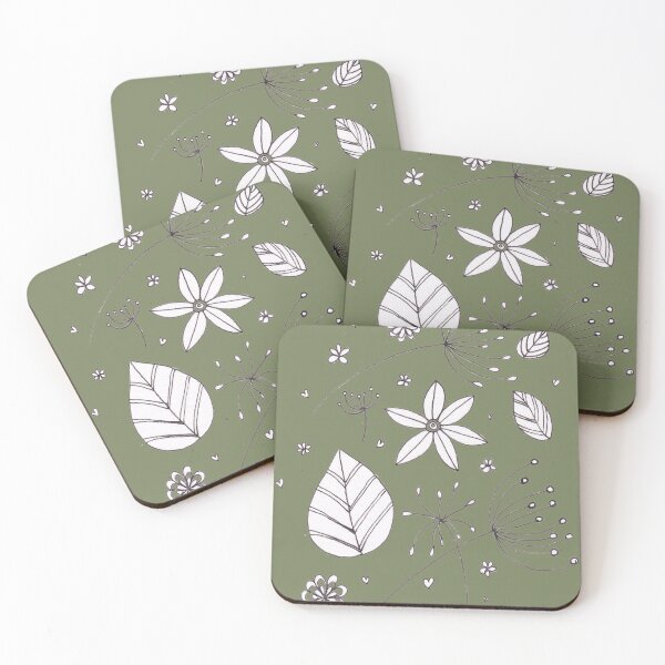 Item preview, Florals in sage green designed and sold by BlueTulip20.