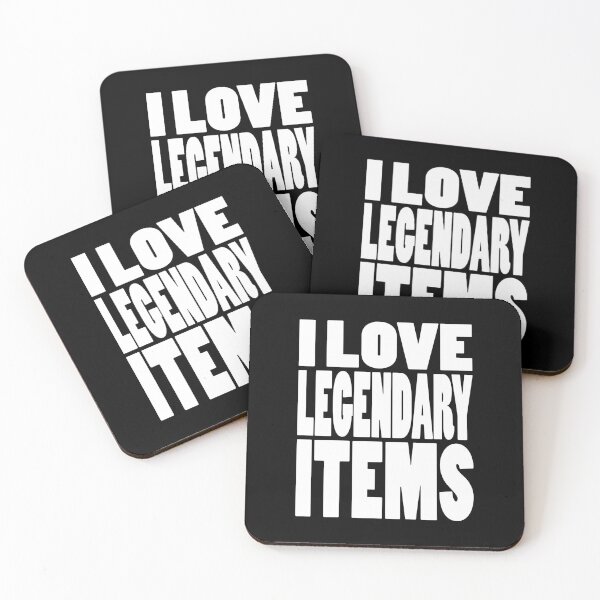 Item preview, I LOVE LEGENDARY ITEMS | Gaming geeky typography designed and sold by Cevil.