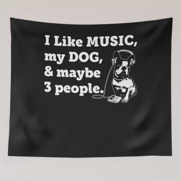 Artikelvorschau, Funny Dog and Music Lover Premium T-Shirt entworfen und verkauft von Lukifo-Epic.