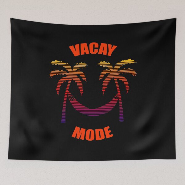 Item preview, Vacay Mode Palms and Hammock Retro Design designed and sold by odrito.