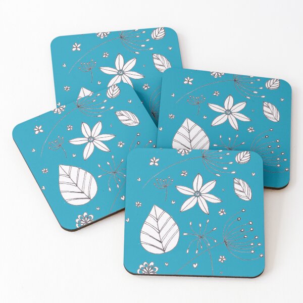 Item preview, Floral in blue green designed and sold by BlueTulip20.