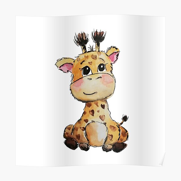 Baby giraffe Poster