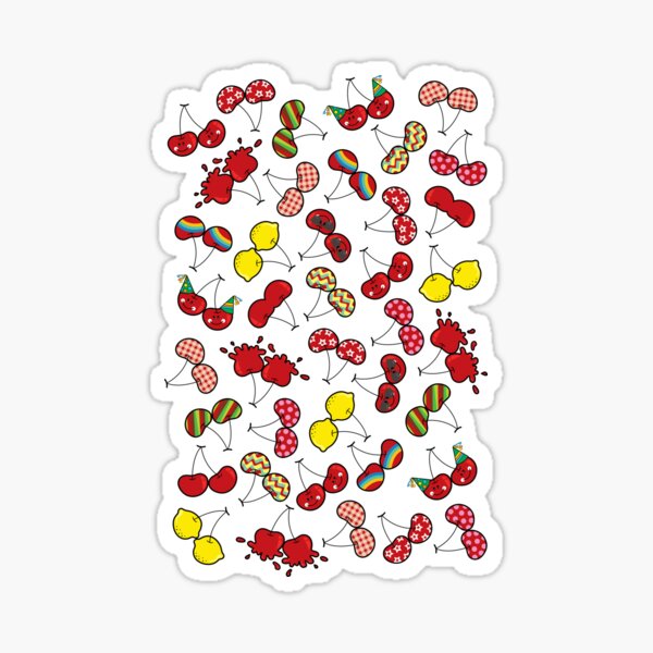 Item preview, Oh! I'm Mad About Cheeky Cherries Pattern © fatfatin designed and sold by fatfatin.
