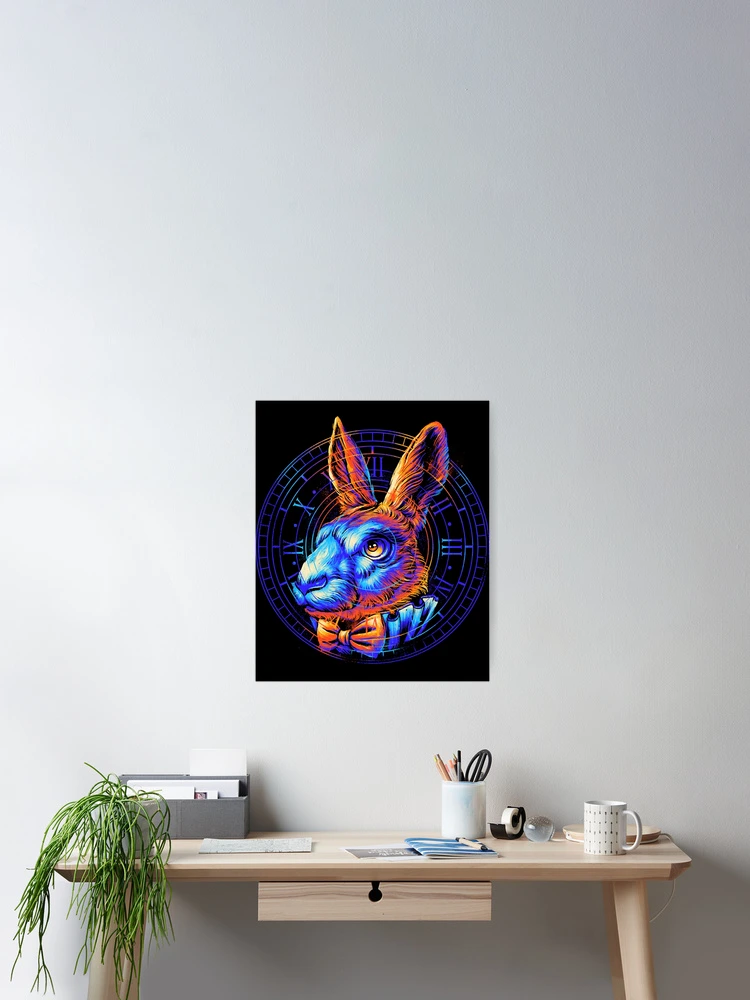 Thumbnail 2 of 3, Poster, Colorful Rabbit designed and sold by ambro97.