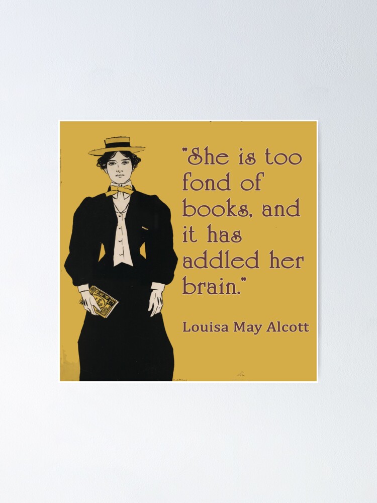 Louisa May Alcott Motivational quote fridge magnet 
