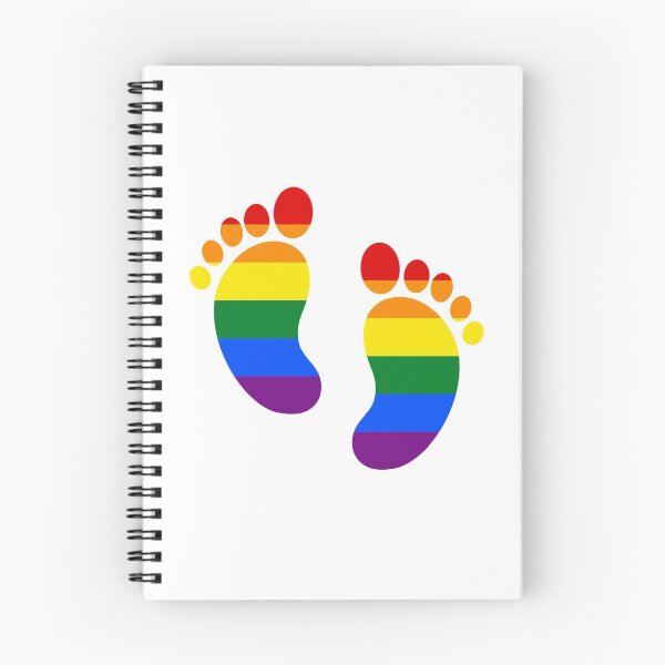 Item preview, Rainbow Pride Footprints designed and sold by meicha.